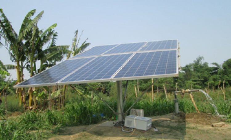 one can also save the solar energy to use it later on.